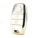 Cover in marmo Nano di alta qualità per chiave telecomando Kia 3 pulsanti colore bianco KIA-A12J