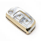 Novo aftermarket nano capa de mármore de alta qualidade para nissan flip remoto chave 2 botões cor branca NS-B12J2 Chaves dos Emirados -| thumbnail