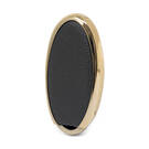 Nano Gold Leather Cover For Nissan Key 2B Black NS-A13J3C  | MK3 -| thumbnail