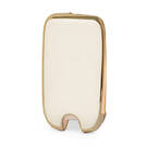 Nano Gold Leather Cover For Roewe Flip Key 3B White RW-A13J | MK3 -| thumbnail