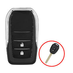 Guscio chiave telecomando Toyota Flip 2 pulsanti tipo verticale modificato