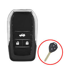 Shell chiave remota Toyota Flip 3 pulsanti tipo orizzontale modificato