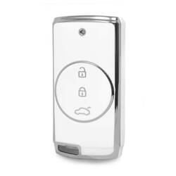 Nano High Quality Cover For Chery Remote Key 3 Button White Color Silver Frame CR-E11Y