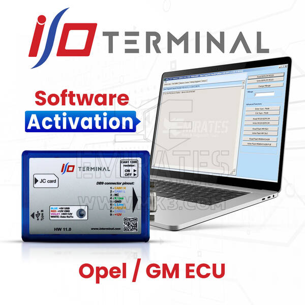 Terminal de E/S multiferramenta Opel/GM ECU Ativação