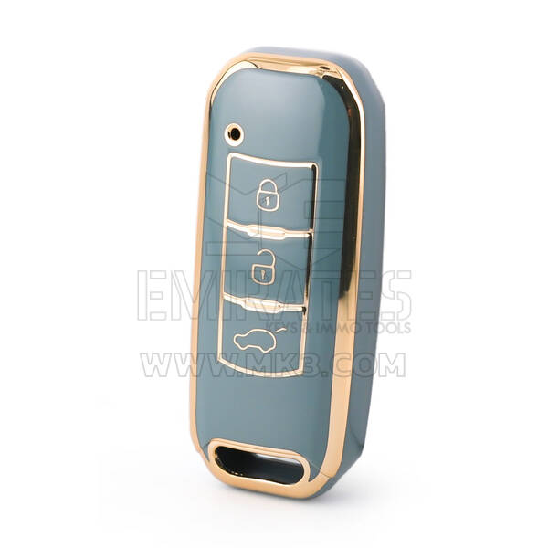 Nano High Quality Cover For Trumpchi Smart Remote Key 3 Buttons Gray Color CQ-C11J