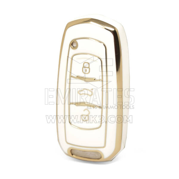 Nano High Quality Cover For Geely Remote Key 3 Buttons White Color GL-A11J