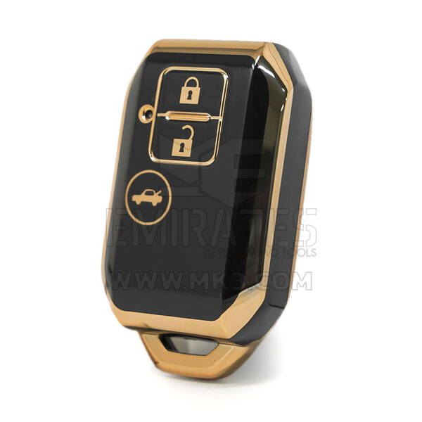 Nano High Quality Cover For Suzuki Remote Key 3 Buttons Black Color SZK-C11J3