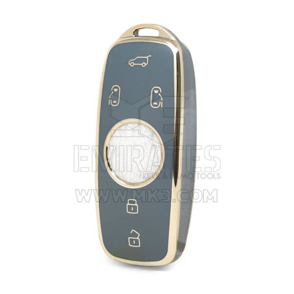 Nano High Quality Cover For Roewe Remote Key 5 Buttons Gray Color RW-C11J