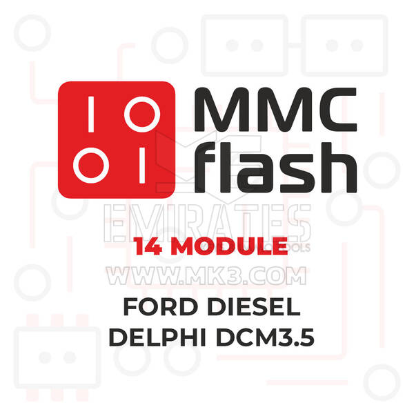 MMCFlash - 14 Módulos, Ford Diesel Delphi DCM3.5