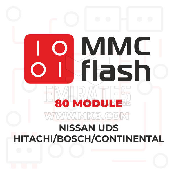 MMCFlash - 80 Modulo, Nissan UDS Hitachi / Bosch / Continental