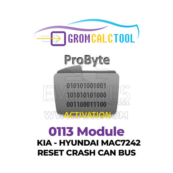 GromCalcTool 0113 Module Kia - Hyundai MAC7242 Reset Crash CAN BUS