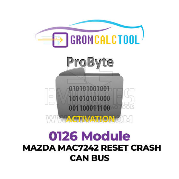 GromCalcTool 0126 Module Mazda MAC7242 Reset Crash CAN BUS