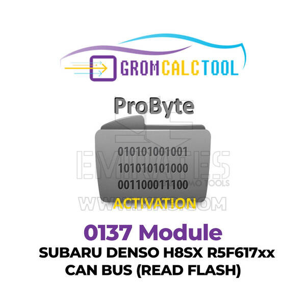 GromCalcTool 0137 Module Subaru Denso H8SX R5F617xx CAN BUS (Read Flash)