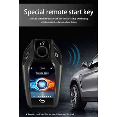 Kit de clé intelligente universelle LCD pour toutes les voitures sans clé  BMW noir