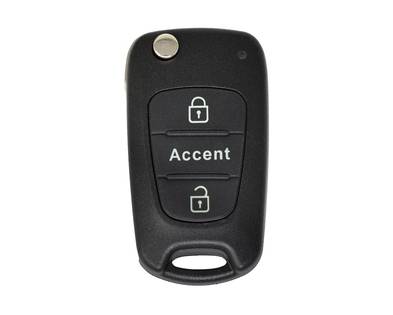 Hyundai Accent Flip Remote Key Shell 2 Button HYN17 | MK3