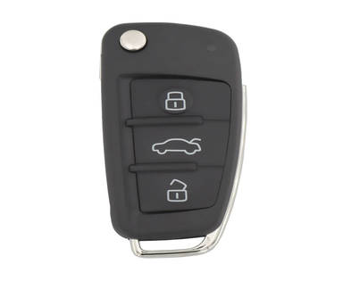 Audi A1 Q3 2012+ Flip Remote Key 3 Pulsanti 433 MHz