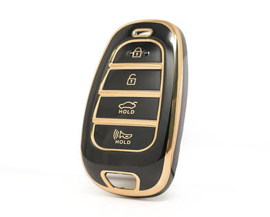 Nano Cover For Hyundai Sonata Remote Key 3+1 Buttons Black