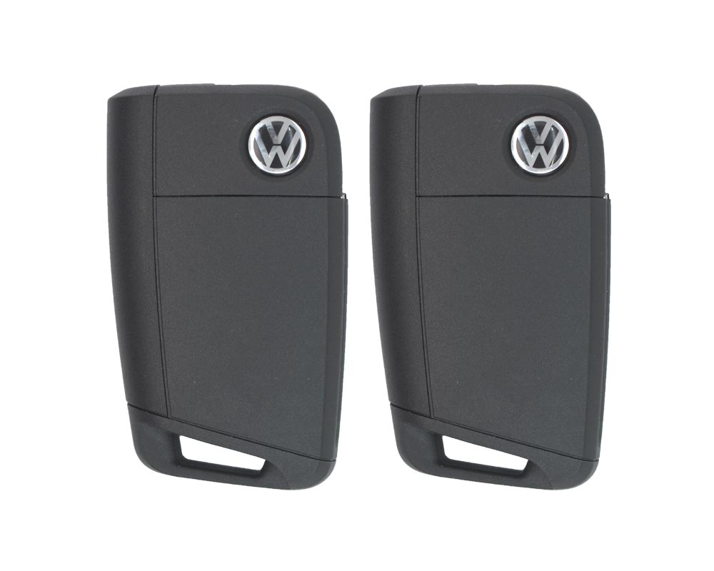 Vw Mqb Ba New Type 2x Flip Remote Key 3 Butto Mk3