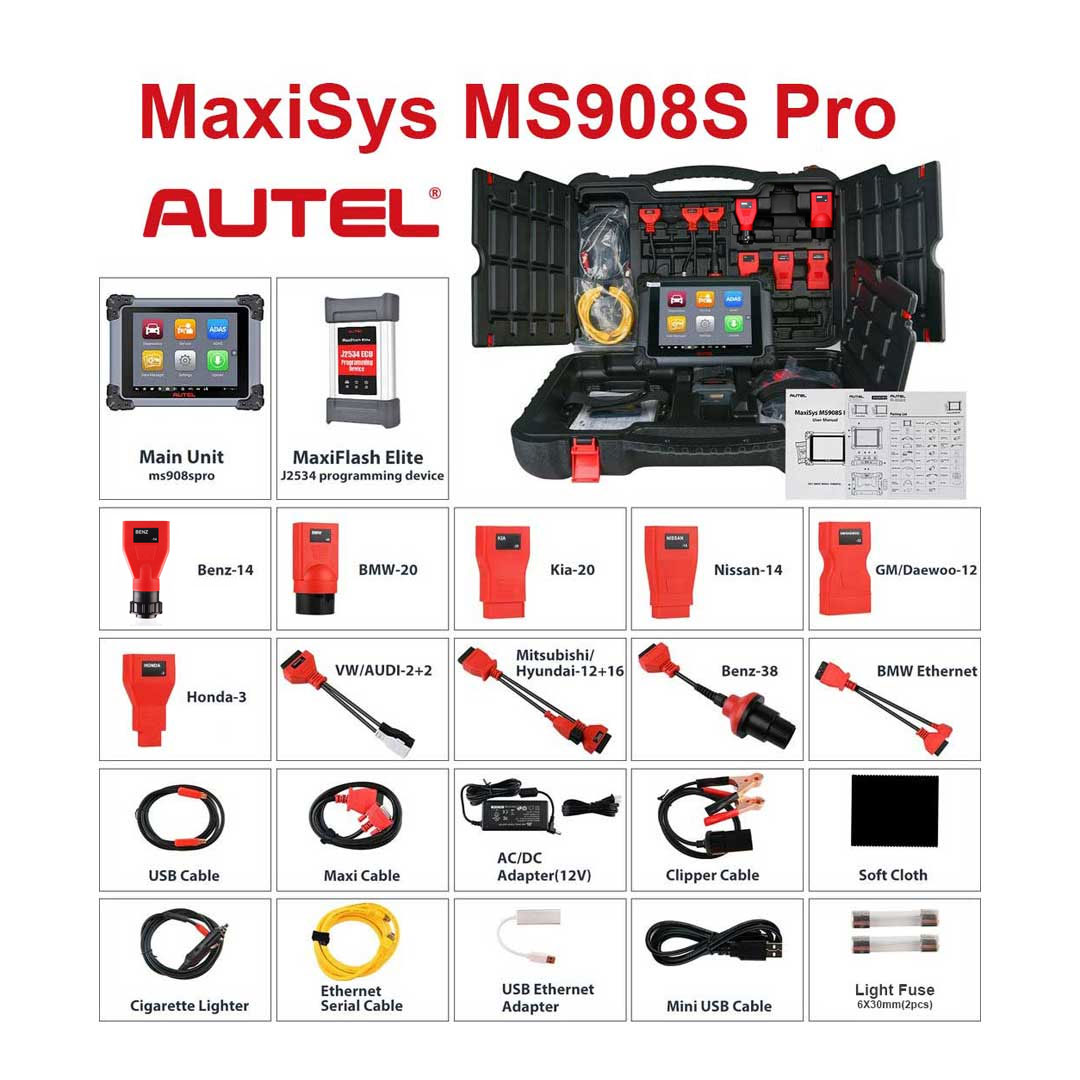 Codifica diagnostica automatica Autel MaxiSys MS908S Pro