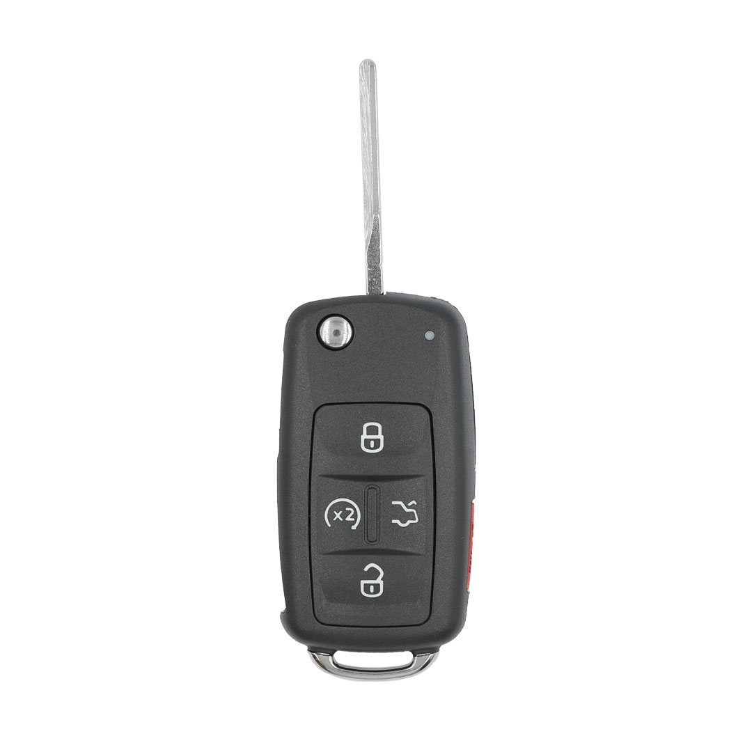 Coque de clé télécommande pliable Volkswagen UDS, 5 boutons, Type SUV