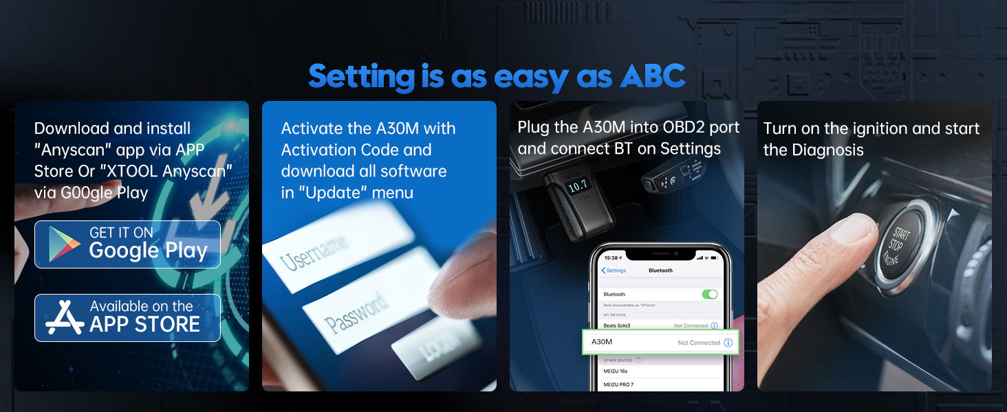 Xtool Anyscan A30M Diagnostic Kit