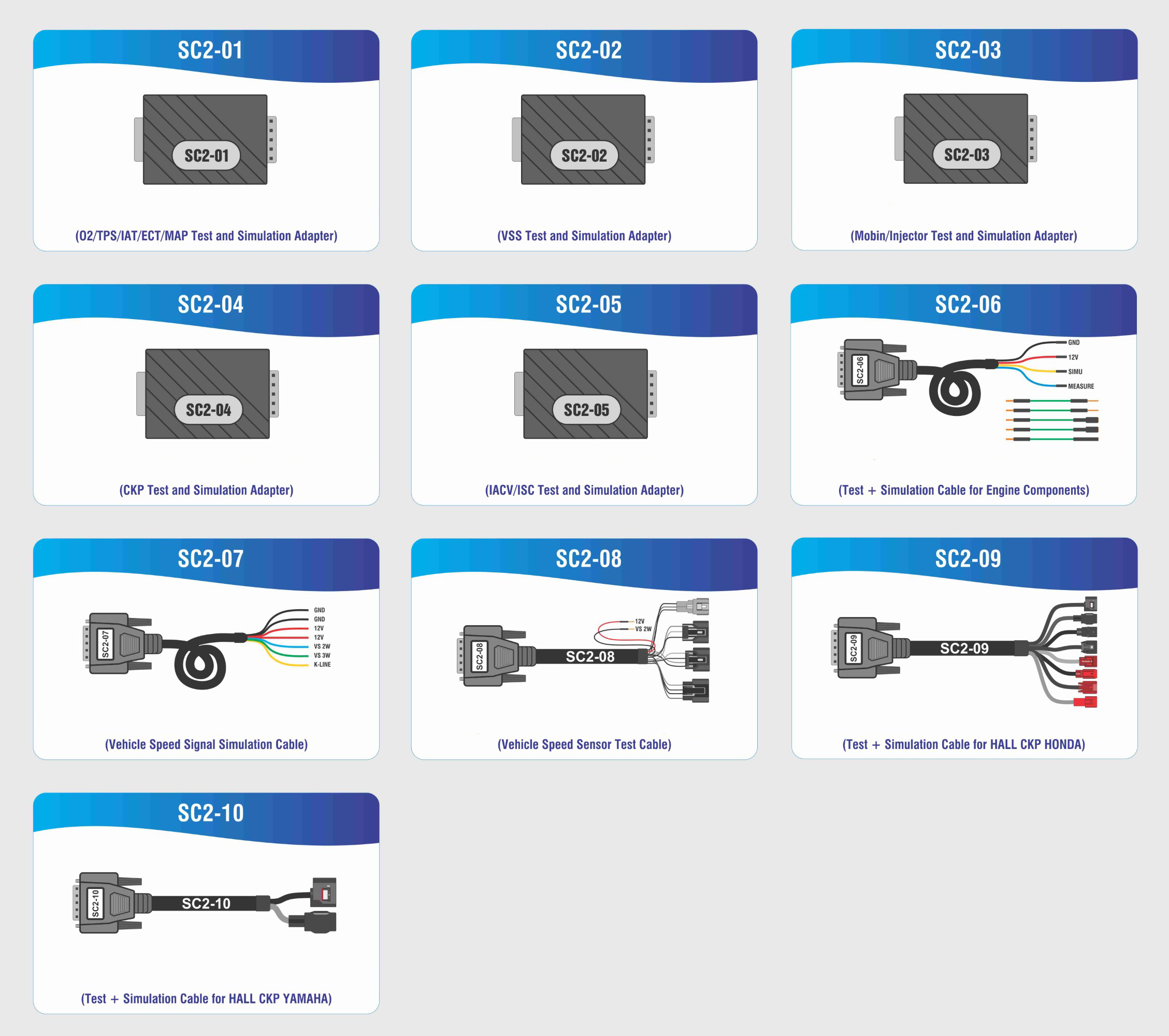 Accessoires pour outil de diagnostic intelligent AutoShop SmartFi 2B