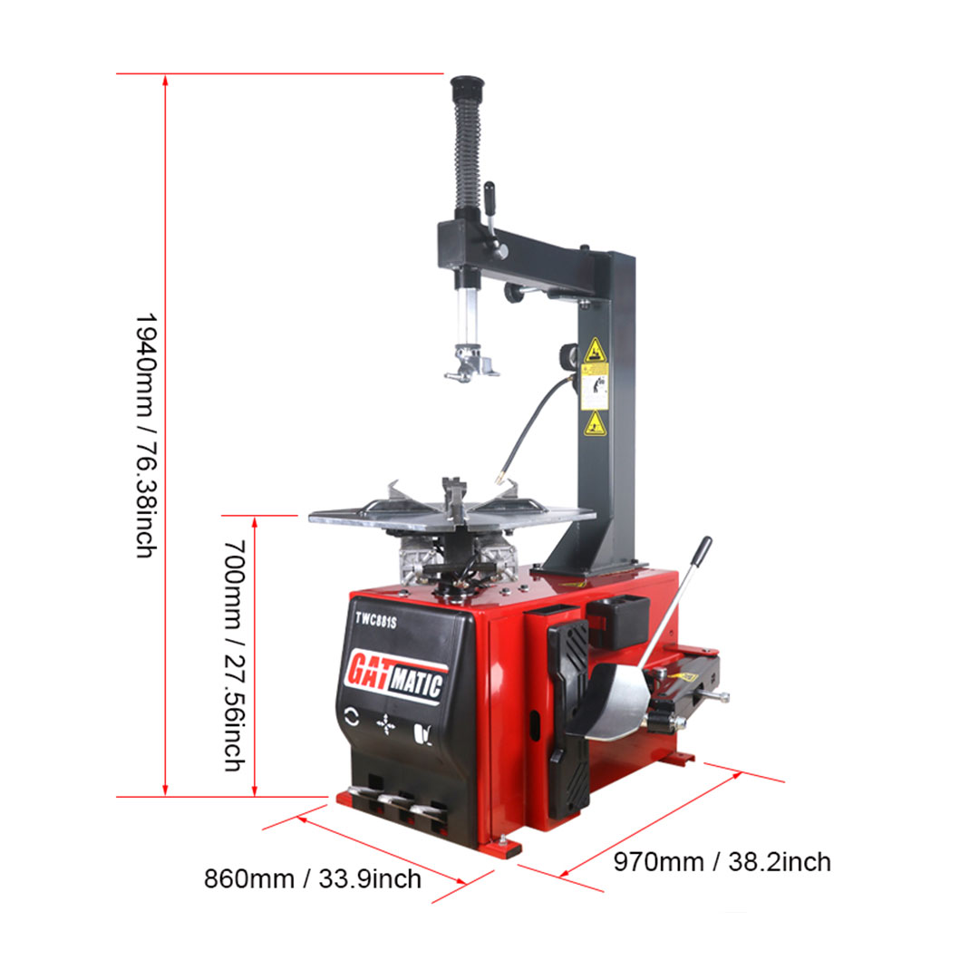 GATmatic TWC881S Tire Changer Semi-automatic Tire Changer Is A Fundamental Machine For Your Garage Or General Automotive Service Department | Emirates Keys