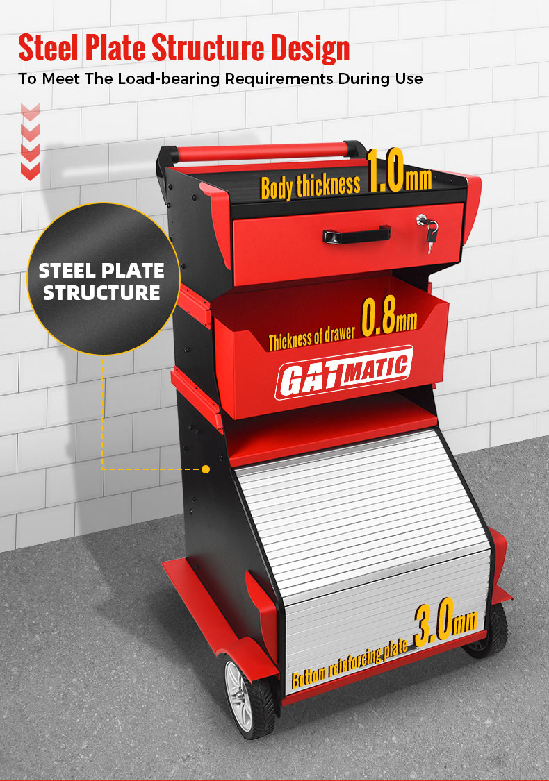 Le nouveau chariot à outils multifonctionnel GATmatic GEC403 avec une nouvelle apparence est une unité de stockage portable conçue pour garder tous vos outils organisés | Emirates Keys