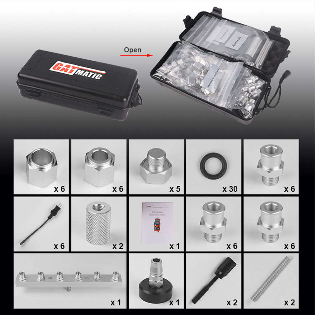 O novo limpador de injetor GATmatic GI600 de 4 cilindros combina a tecnologia de limpeza ultrassônica com a tecnologia de detecção de limpeza por controle hidráulico por microprocessador | Emirates Keys