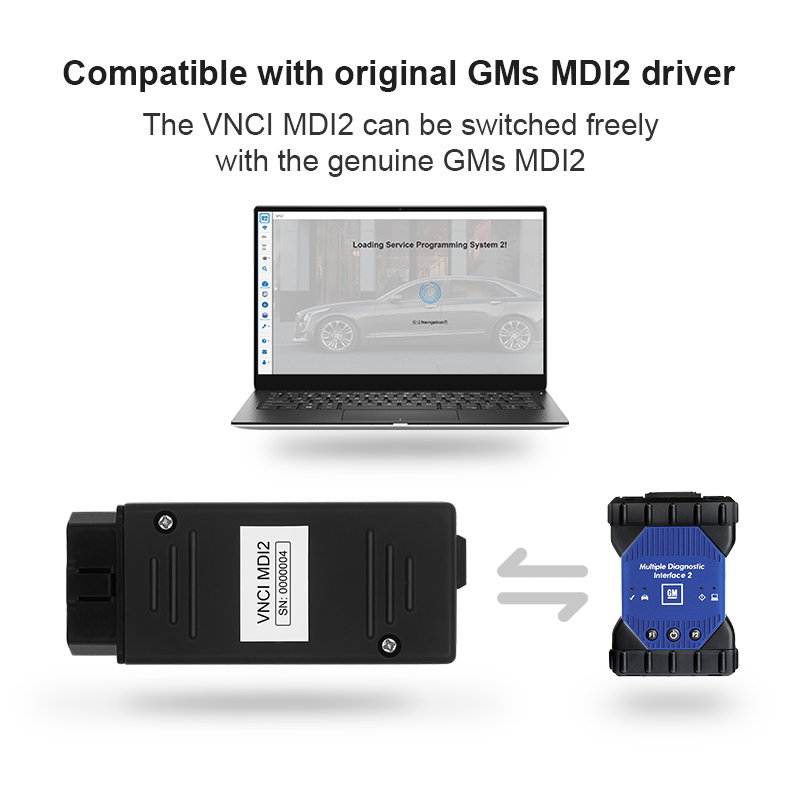 Nueva serie de herramientas de diagnóstico con modo de fábrica original de interfaz de diagnóstico VNCI MDI2 para Cadillac, Chevrolet, Buick y GM | Emirates Keys