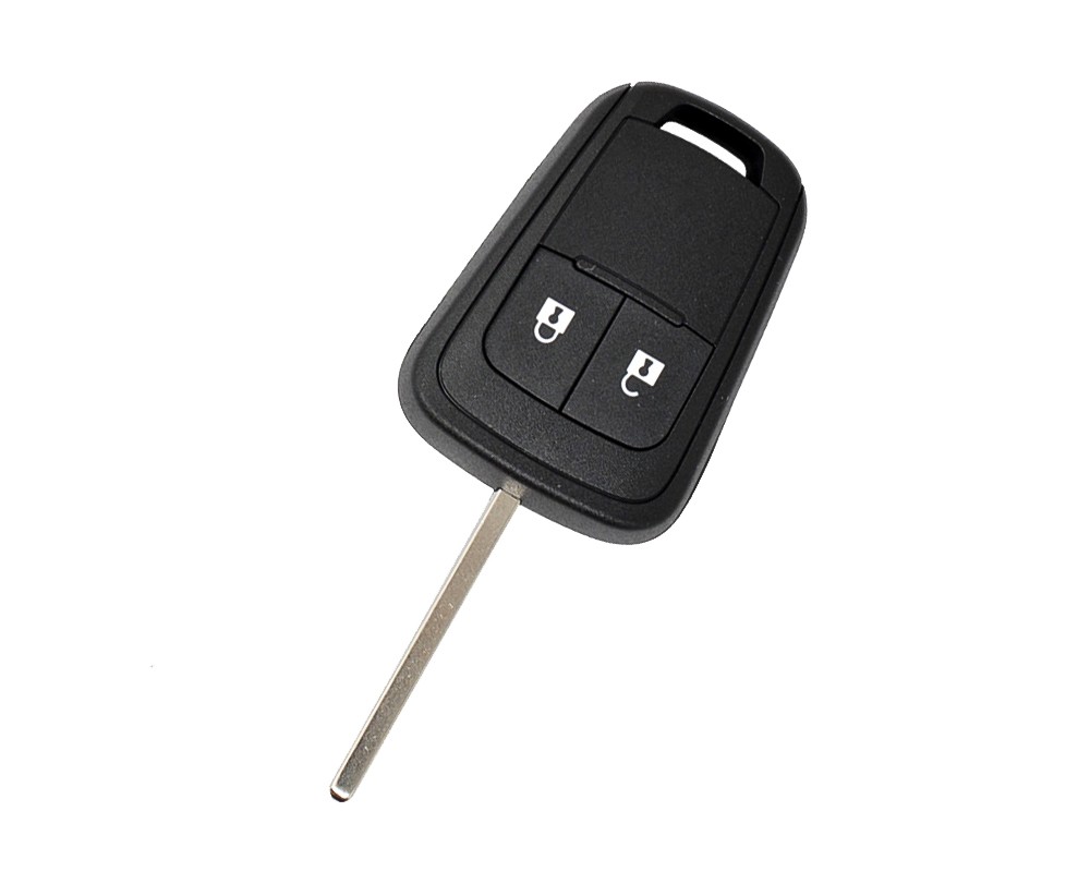 1 x 2 boutons télécommande voiture étui à clés en cuir pour Opel Astra J Co