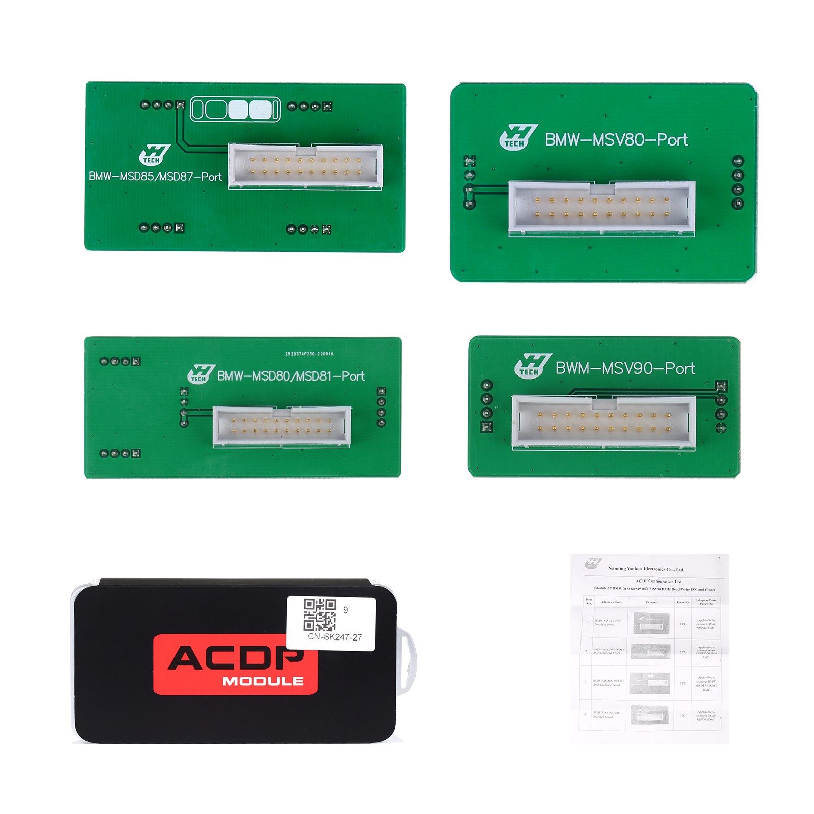 Yanhua ACDP Set Module 27 BMW MSV80/MSD8X/MSV90 DME Read / Write ISN And  Clone