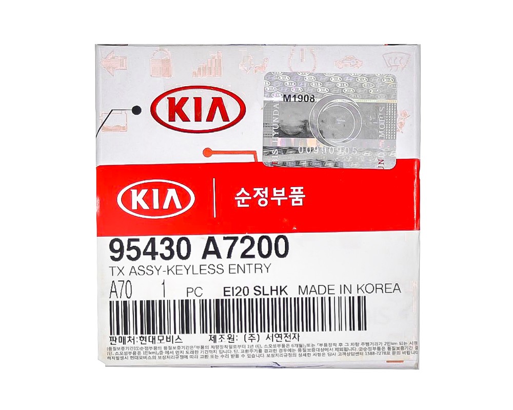 KIA Cerato Forte 2017-2018 Genuine Flip Remote Key 433MHz 95430-A7200