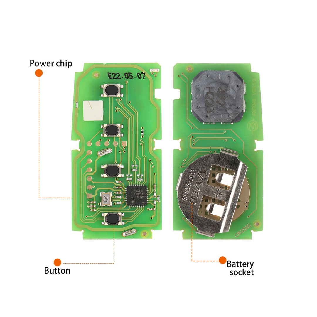 XhorseToyotaXM38SmartKey4D8A4AAllinOnewithKeyShellSupportsRewriteXSTO01EN