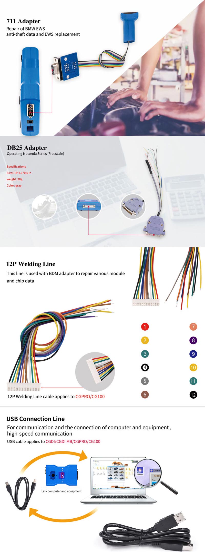 New CG Pro 9s12 Full Version Device  with All Adapters Multi-Function Programmer V2.2.5.0 | Emirates Keys