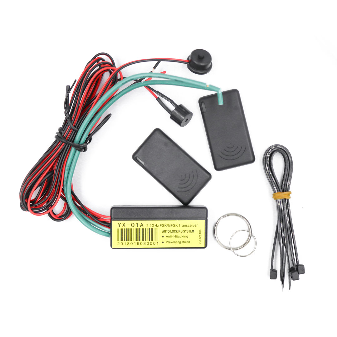 2.4G RFID Immobilizer Wireless Engine Lock Car Alarm System Cut Off Auto  Unlock