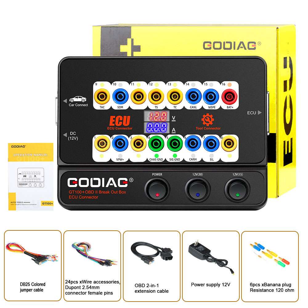 GODIAG GT100 Pro Breakout Box ECU Tool + BMW CAS4 CAS4+ FEM/BDC Test Platform Used with AUTEL IM508 IM608 VVDI2 CGDI BMW | Emirates Keys