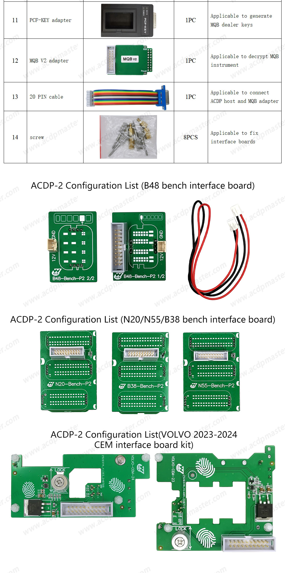 Yanhua ACDP 2  Locksmith Package  ( ACDP-2 Programming Module+Module1+Module2+Module3+Module7+Module9+Module10+Module12+Module20+Module29+Module24+Module31+Module33 )  | Emirates Keys